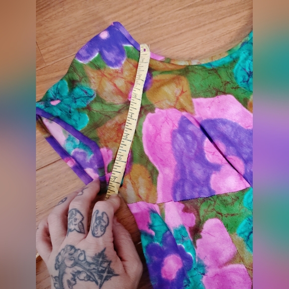 Vintage 60's Waterfall Caftan - Picture 4 of 9